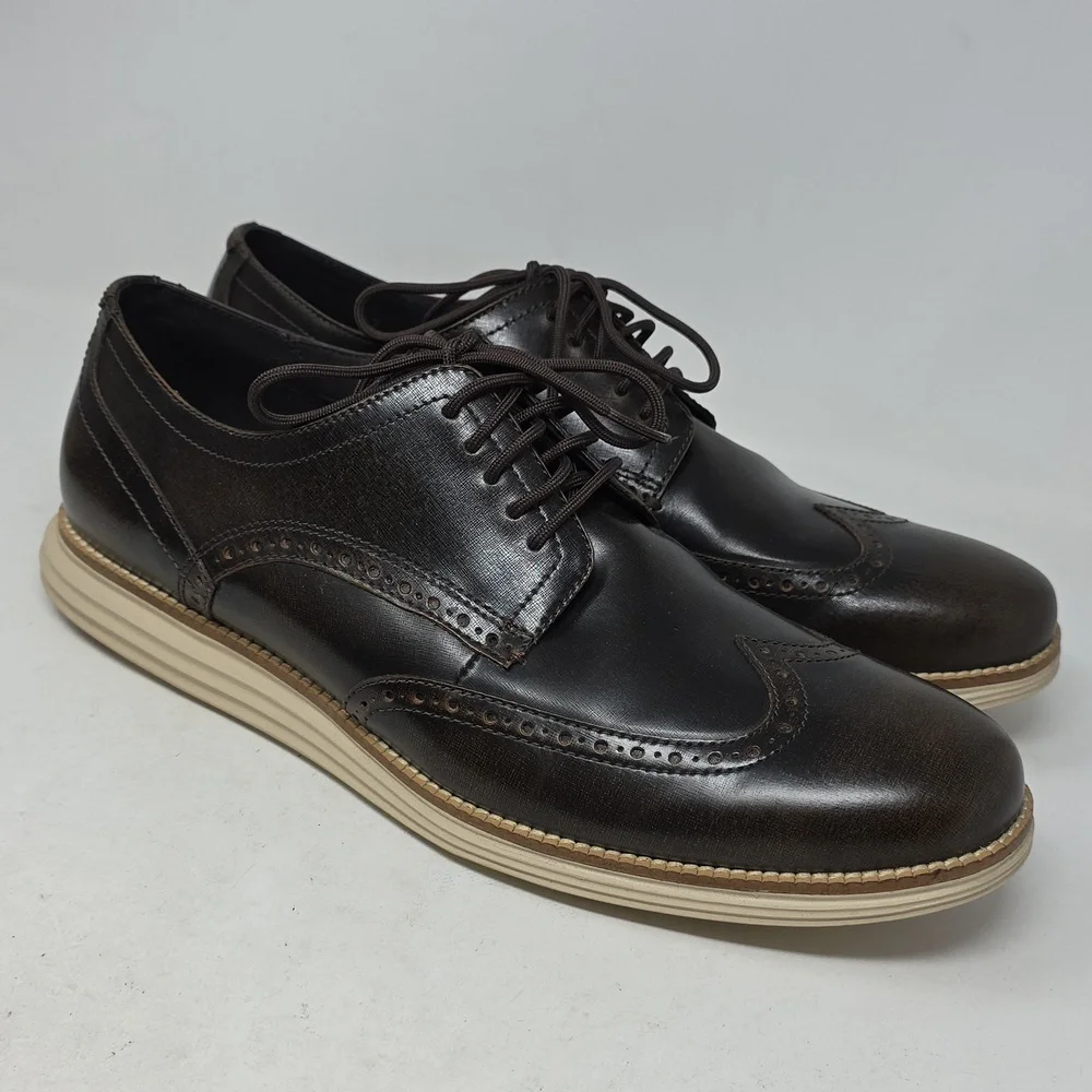 Cole Haan Dark Brown Leather Oxfords Size 13
